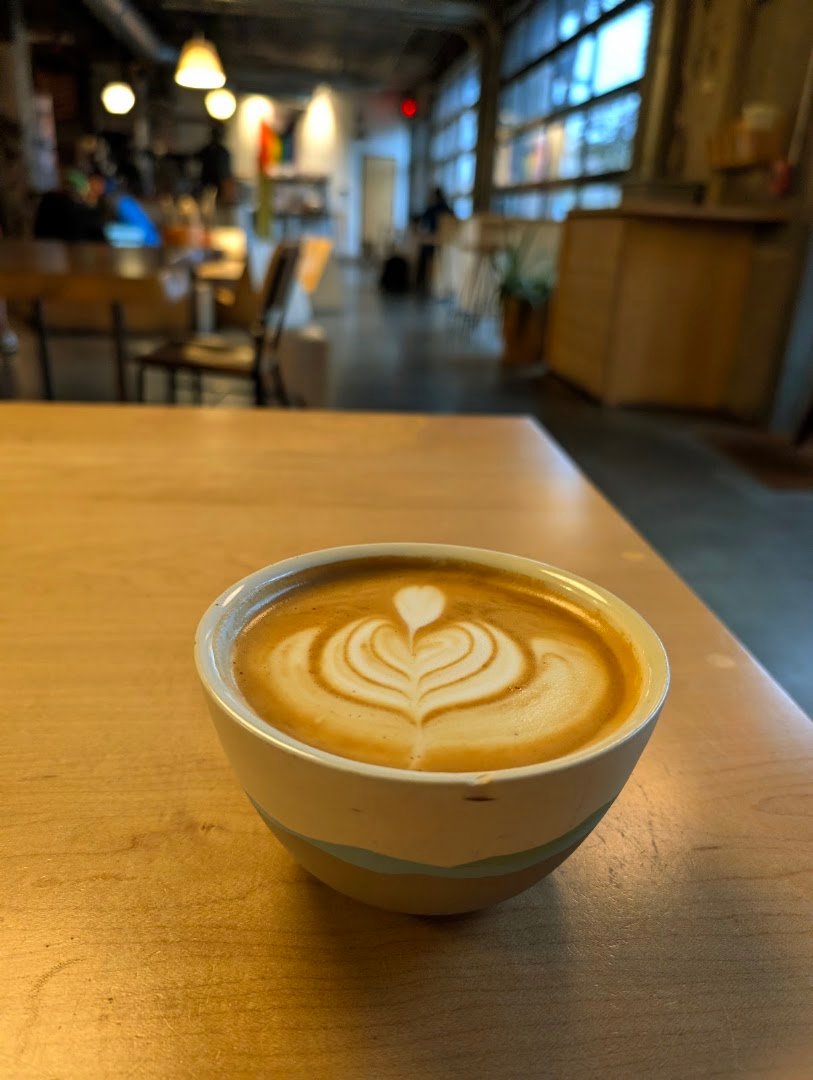 Coffee at KLVN Coffee Lab, specialty coffee shop in Pittsburgh