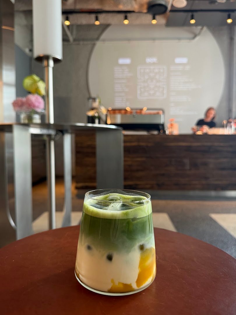Coffee at DOT. COFFEE & MATCHA BAR, specialty coffee shop in Warsaw