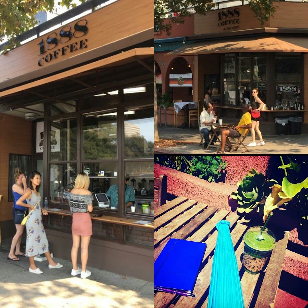 Storefront of 1888 Coffee Station, specialty coffee shop in Oakland