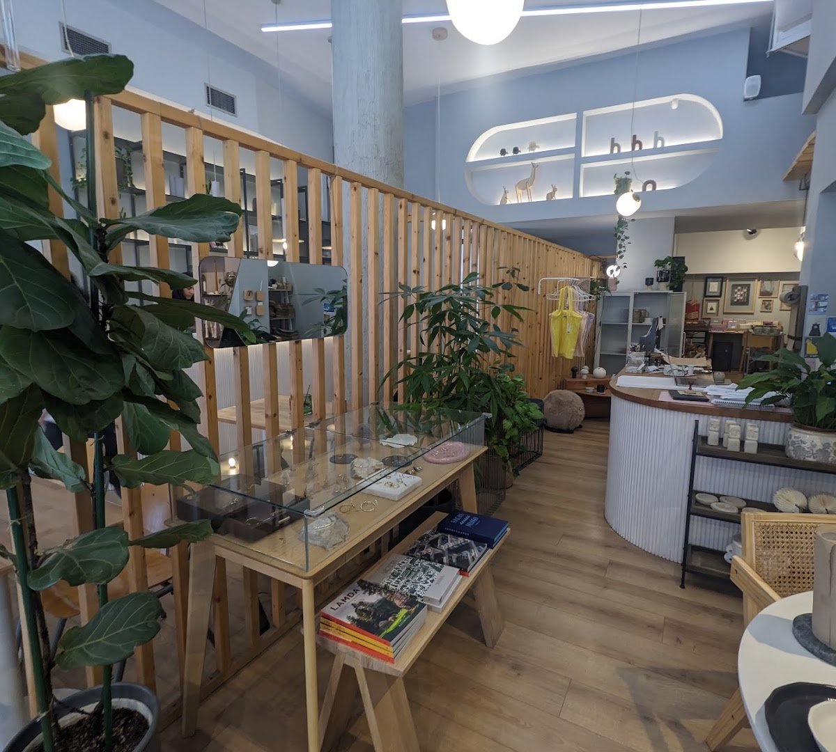Interior of Plegma Coffee & Living, specialty coffee shop in Athens
