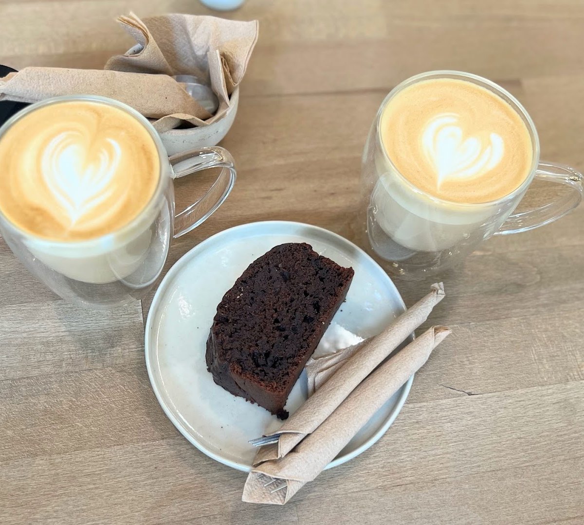 Coffee at Plegma Coffee & Living, specialty coffee shop in Athens