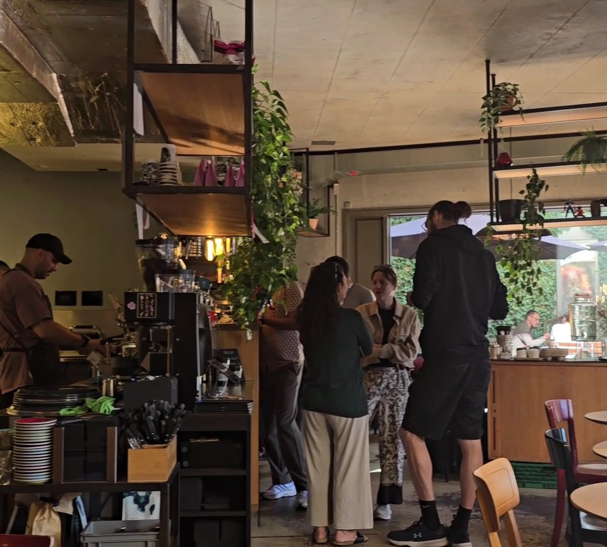 Interior of Bros Beans & Beats, specialty coffee shop in Zurich