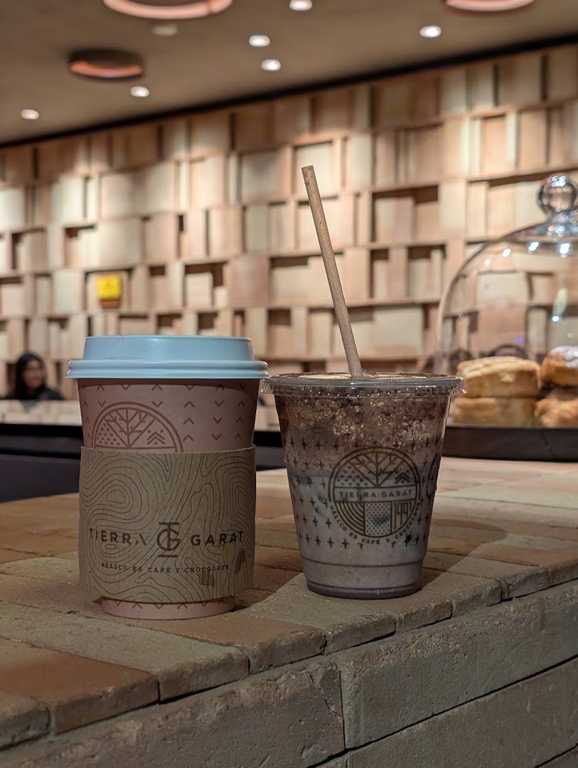Coffee at Tierra Garat Amsterdam, specialty coffee shop in Mexico City