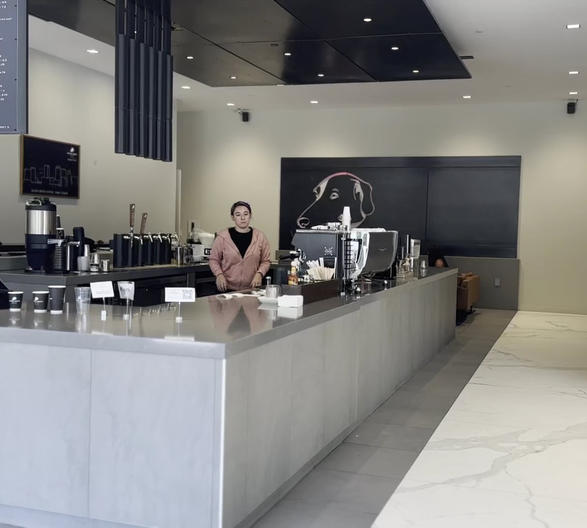 Interior of Buddy Brew Coffee, specialty coffee shop in Tampa-St. Petersburg