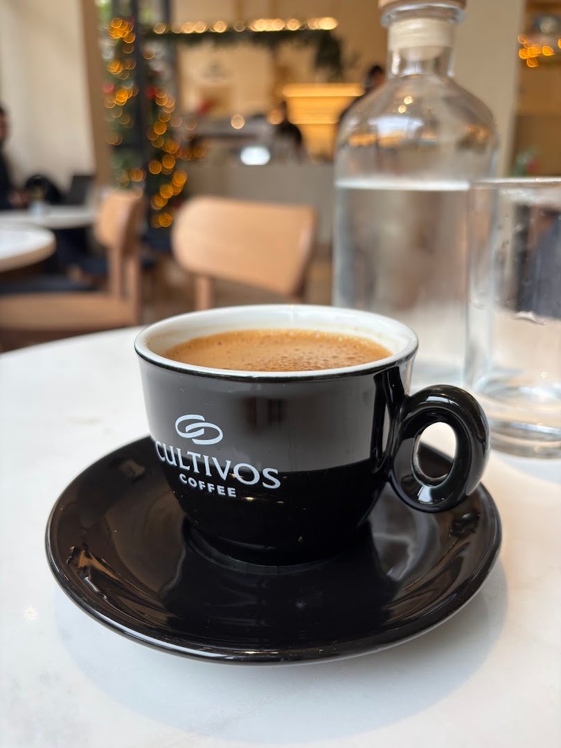Coffee at Cultivos Coffee Koukaki, specialty coffee shop in Athens