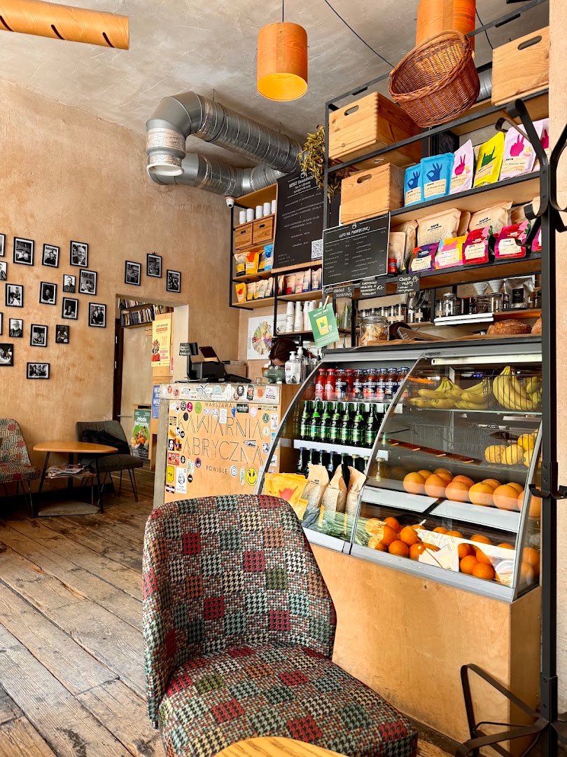 Interior of Fabryczna, specialty coffee shop in Warsaw