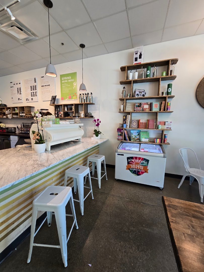 Interior of Convive Coffee Roastery, specialty coffee shop in Pittsburgh