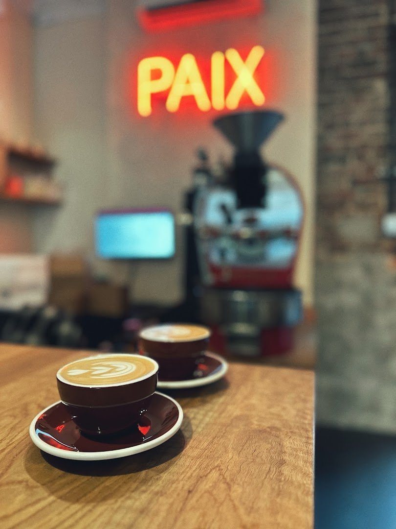 Coffee at Paix Coffee, specialty coffee shop in Richmond