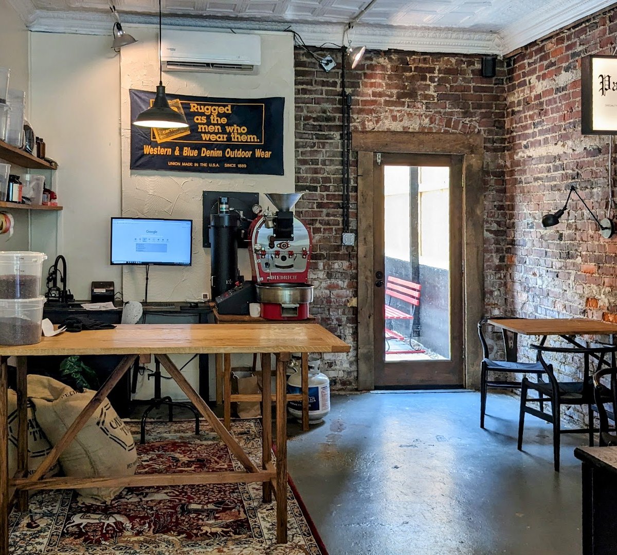 Interior of Paix Coffee, specialty coffee shop in Richmond