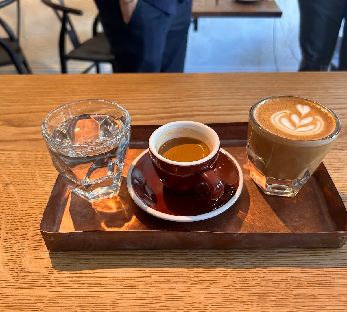 Coffee at Paix Coffee, specialty coffee shop in Richmond