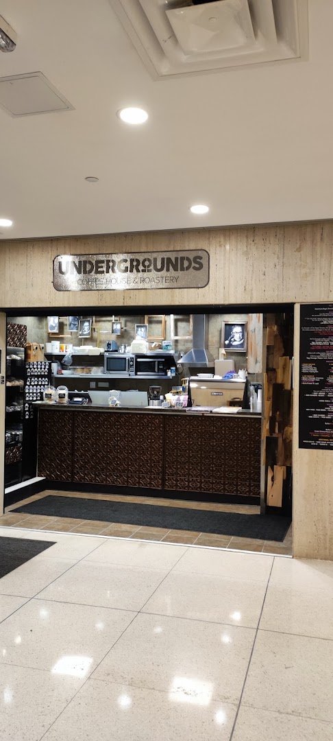 Interior of Undergrounds Coffee Seneca One, specialty coffee shop in Buffalo