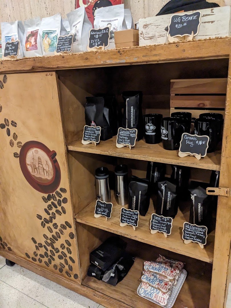 Interior of Undergrounds Coffee Seneca One, specialty coffee shop in Buffalo