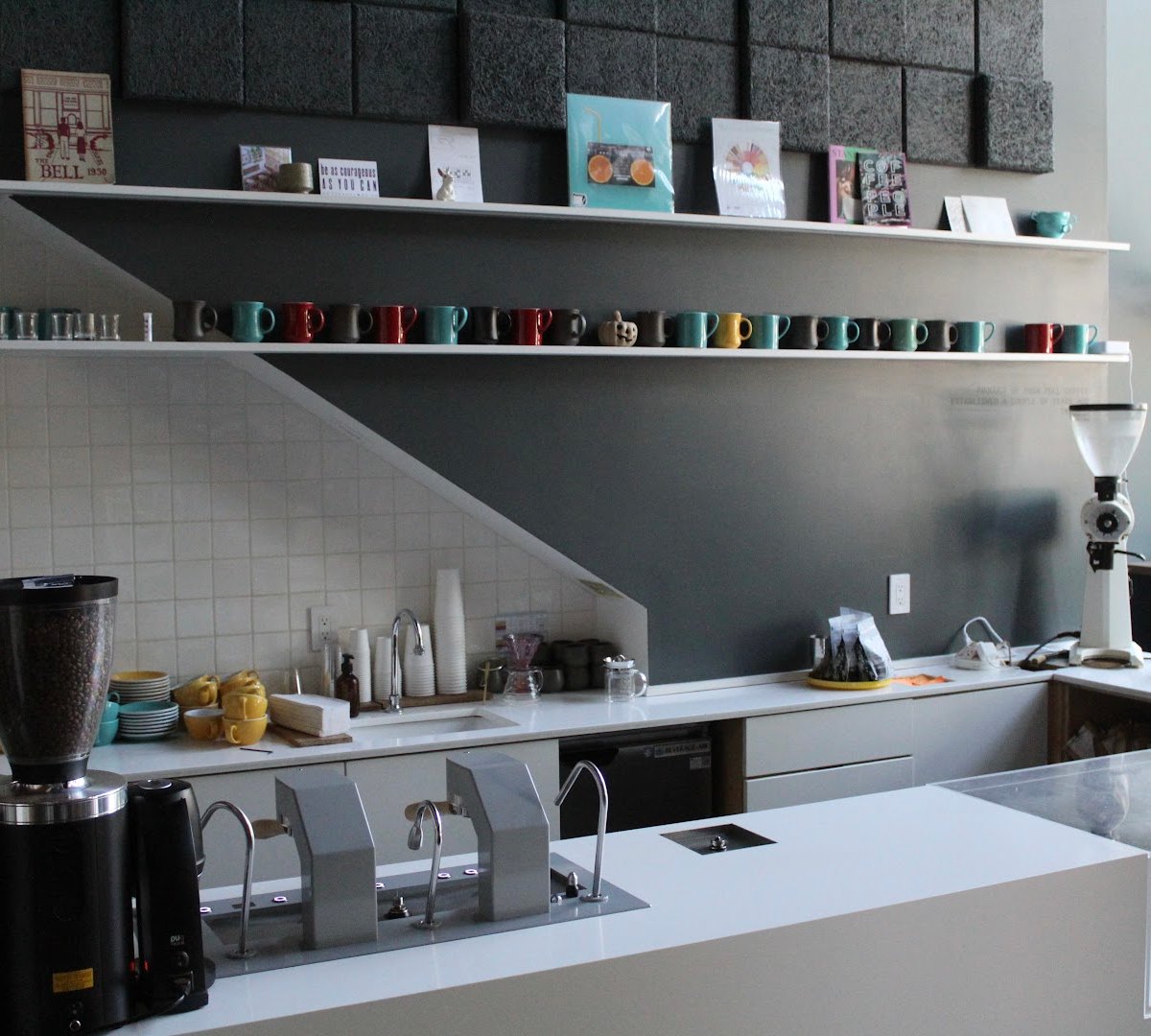 Interior of Push Pull, specialty coffee shop in Seattle