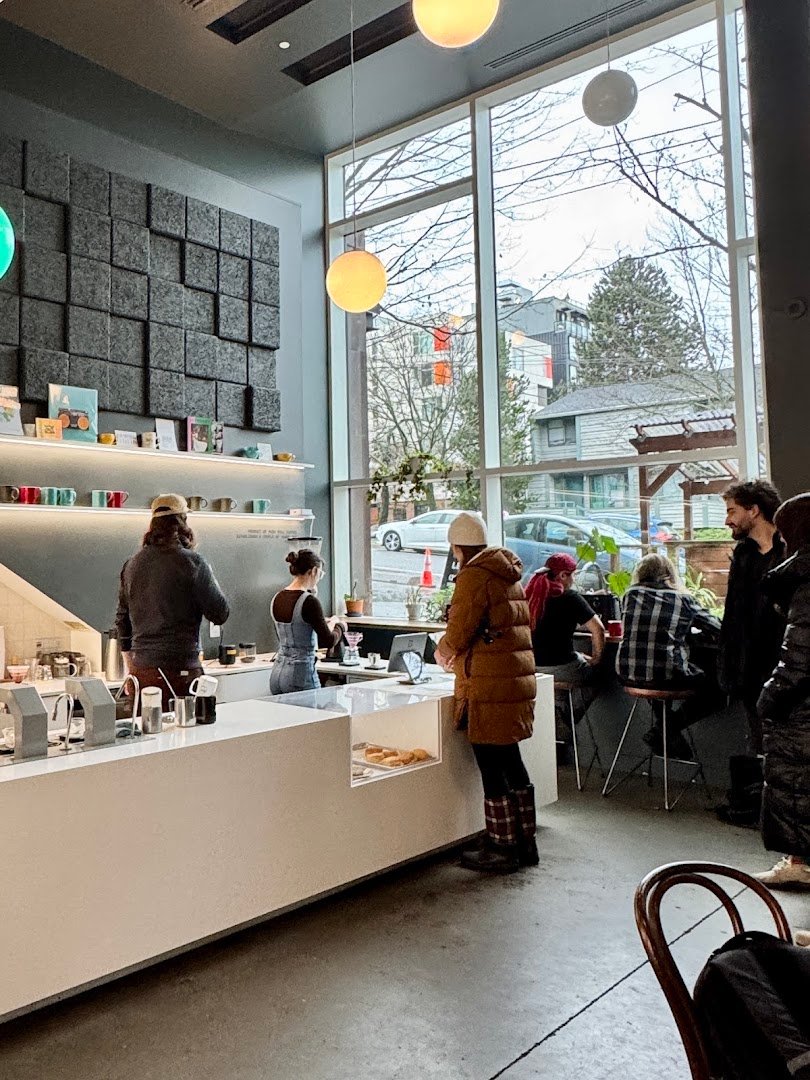 Interior of Push Pull, specialty coffee shop in Seattle
