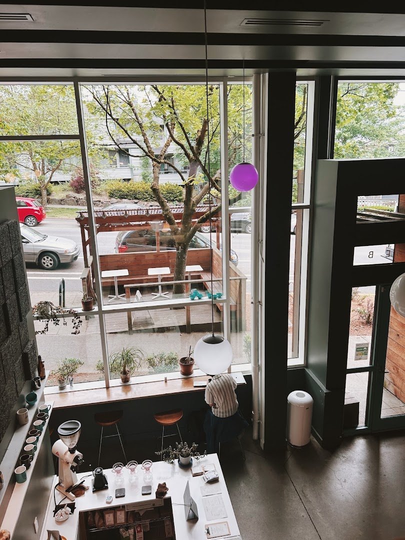 Interior of Push Pull, specialty coffee shop in Seattle