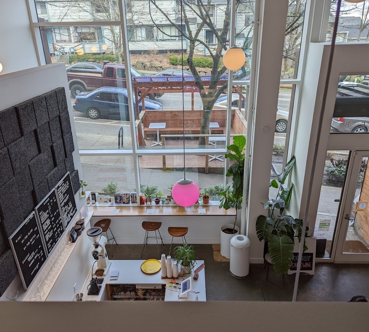 Interior of Push Pull, specialty coffee shop in Seattle