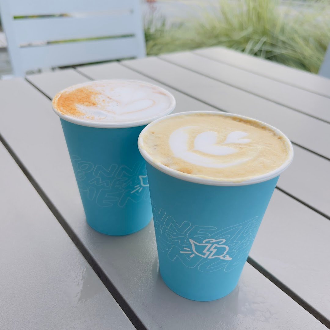 Coffee at Cat & Cloud Coffee, specialty coffee shop in Santa Cruz