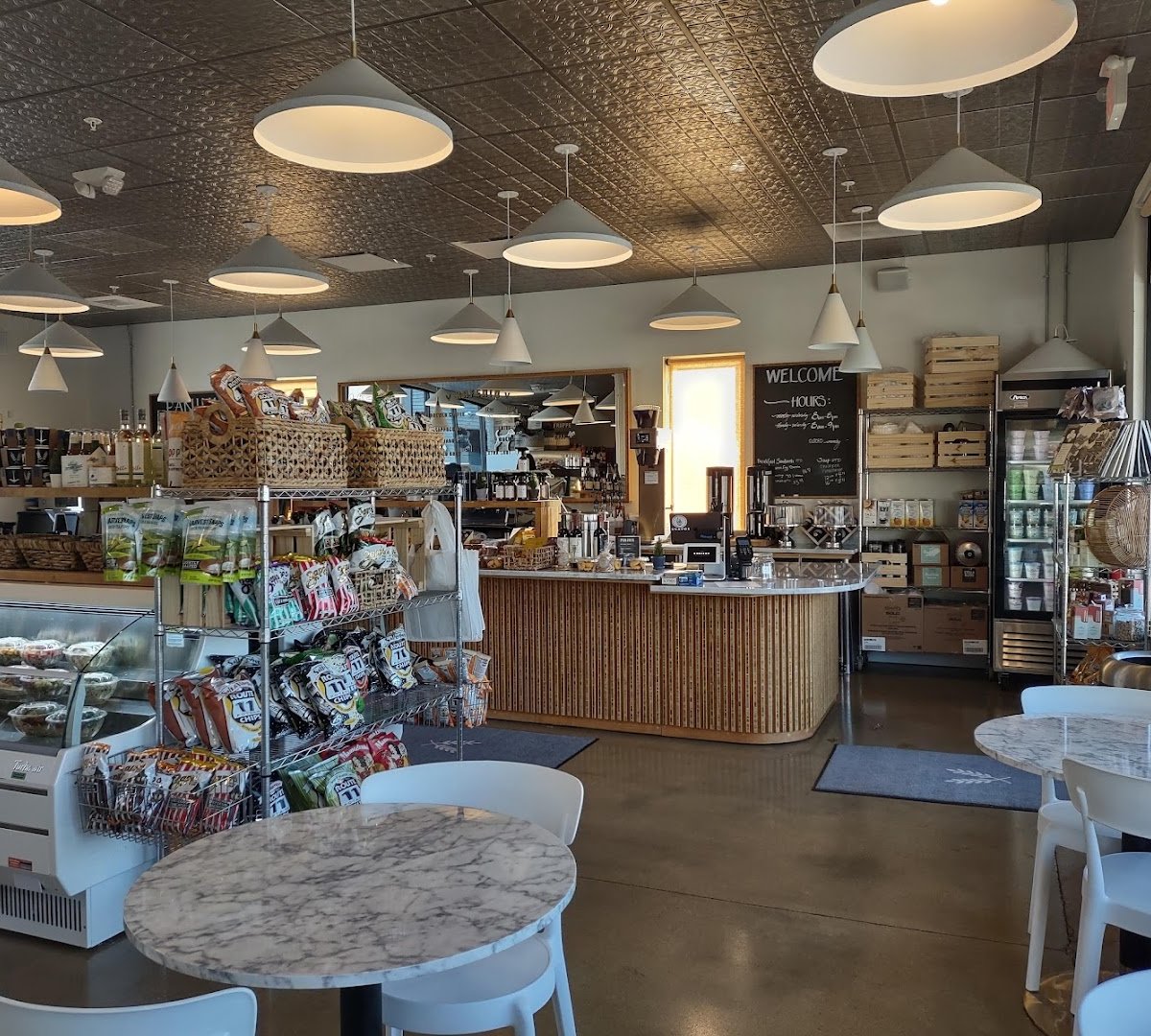 Interior of Blanchard's Coffee Company, specialty coffee shop in Richmond
