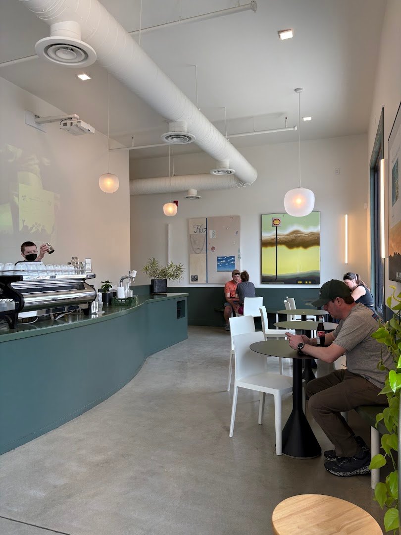 Interior of Blanchard's Coffee Company, specialty coffee shop in Richmond