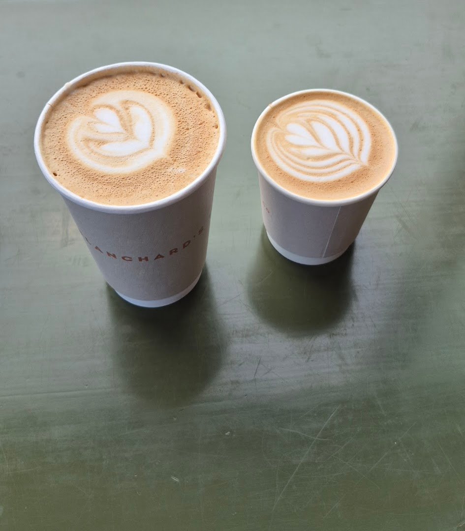 Coffee at Blanchard's Coffee Company, specialty coffee shop in Richmond