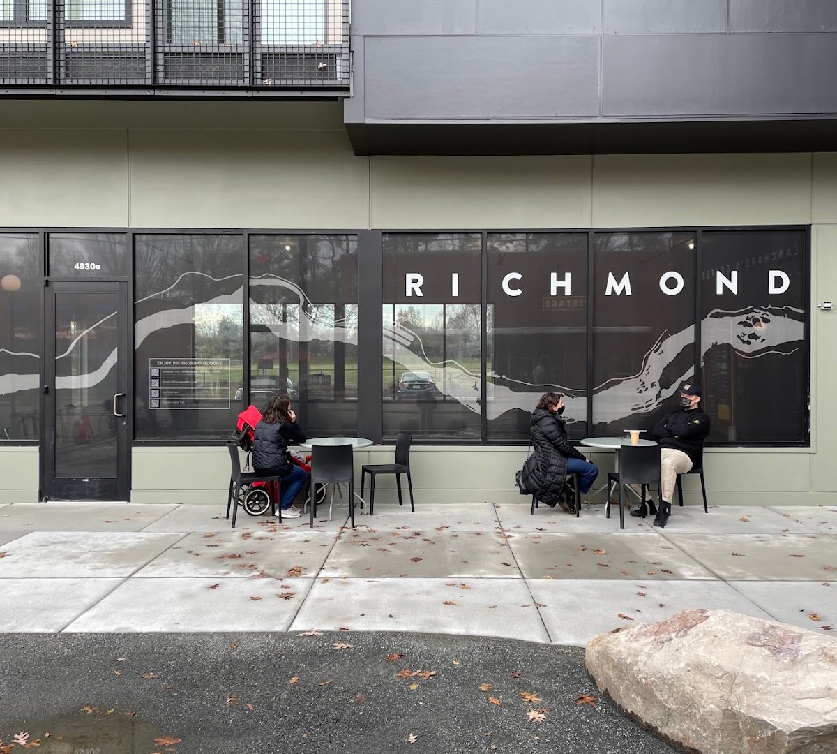 Storefront of Blanchard's Coffee Company, specialty coffee shop in Richmond