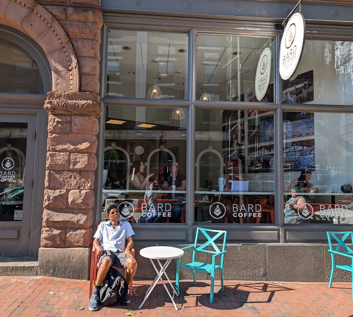 Storefront of Bard Coffee, specialty coffee shop in Portland