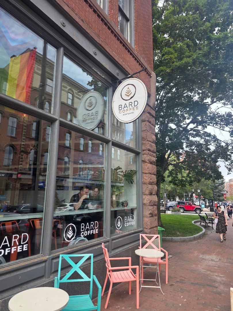 Storefront of Bard Coffee, specialty coffee shop in Portland