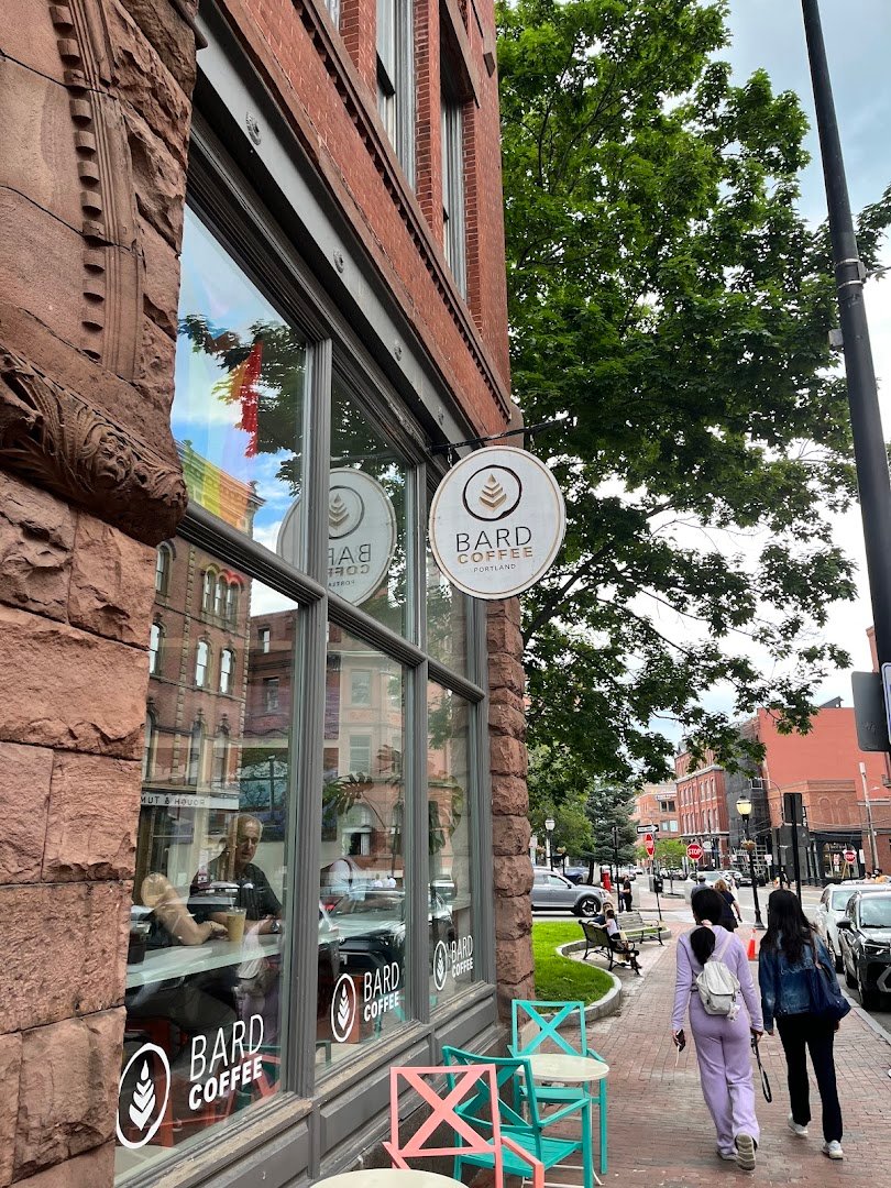 Storefront of Bard Coffee, specialty coffee shop in Portland
