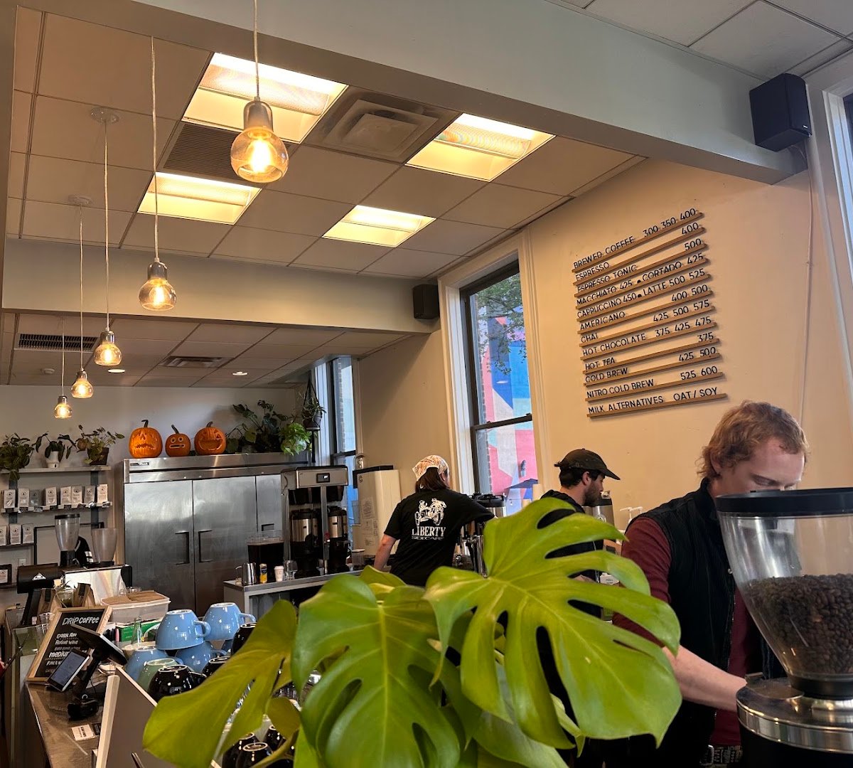 Interior of Bard Coffee, specialty coffee shop in Portland
