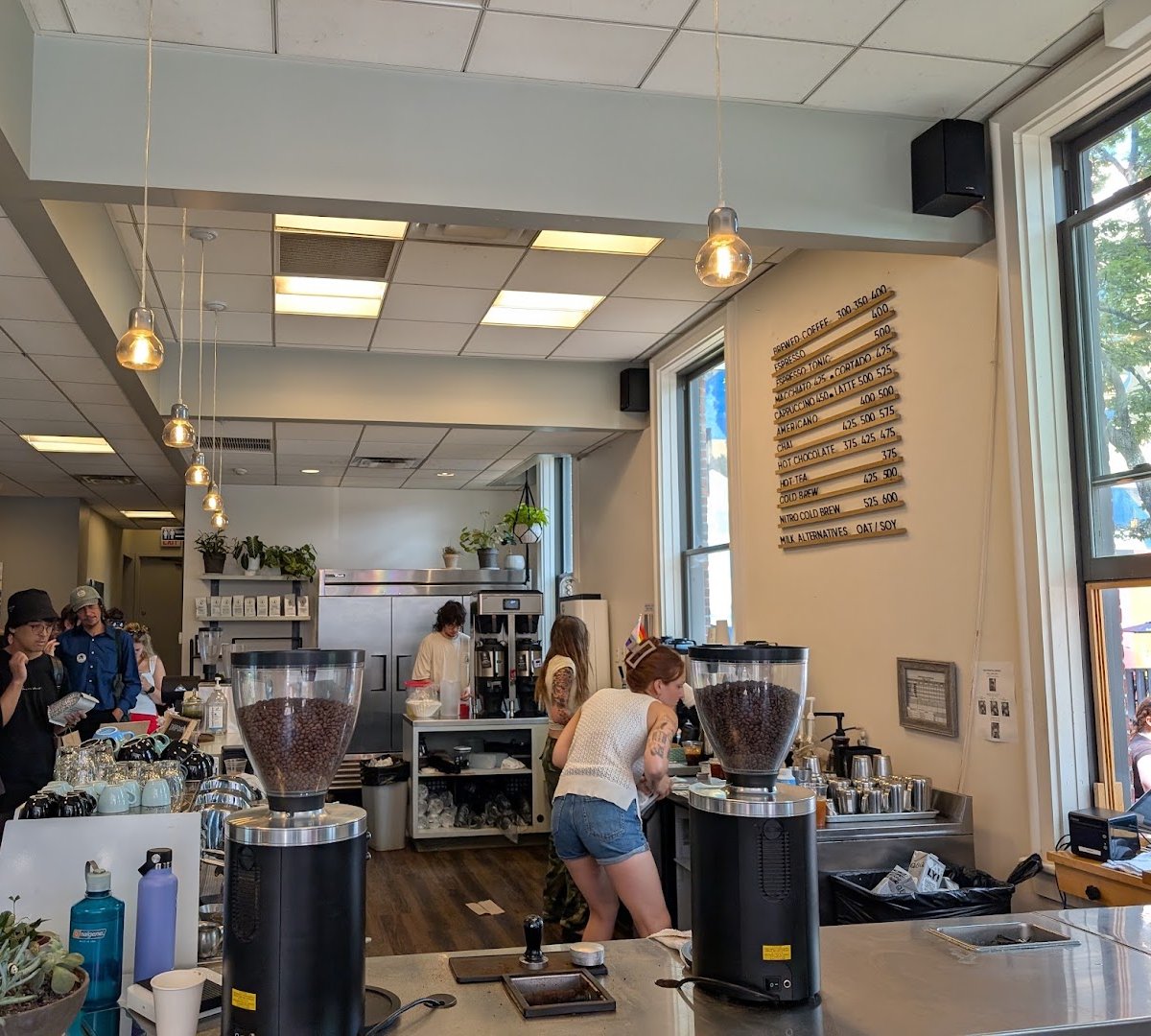 Interior of Bard Coffee, specialty coffee shop in Portland
