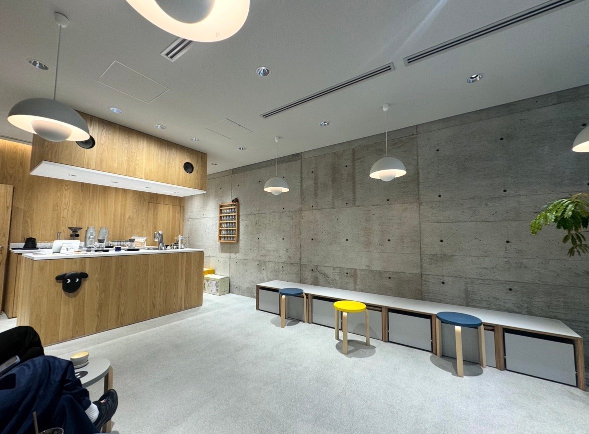 Interior of Blacksheep Espresso, specialty coffee shop in Tokyo