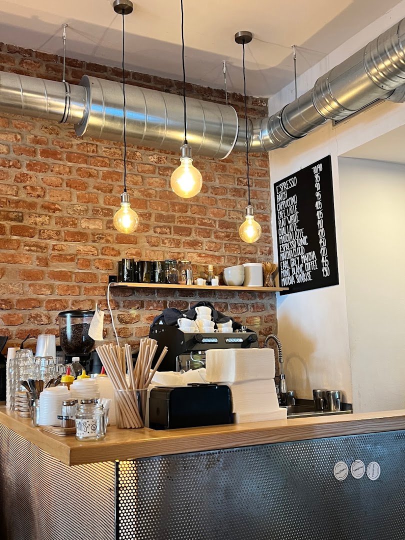 Interior of Bistro Palačinka, specialty coffee shop in Prague