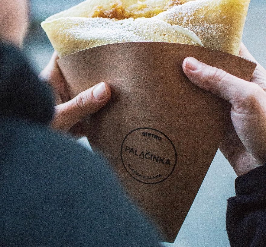 Food at Bistro Palačinka, specialty coffee shop in Prague