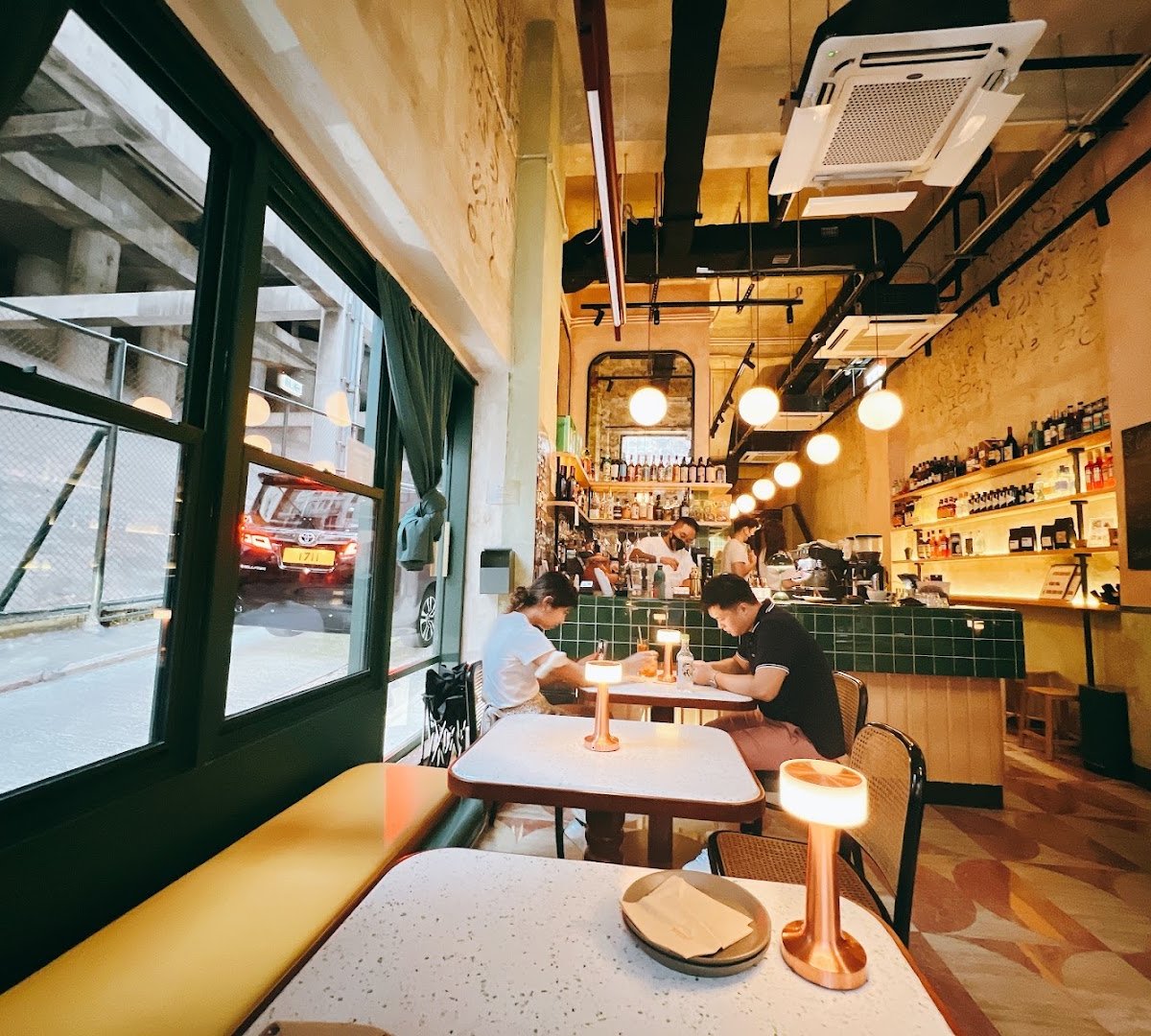 Interior of Coffeelin, specialty coffee shop in Hong Kong