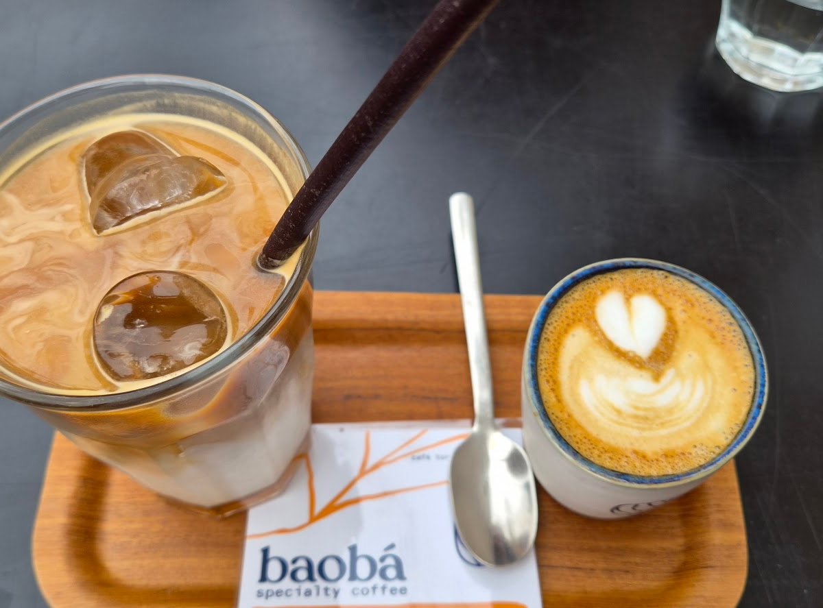 Coffee at Baobá Café Bica, specialty coffee shop in Lisbon