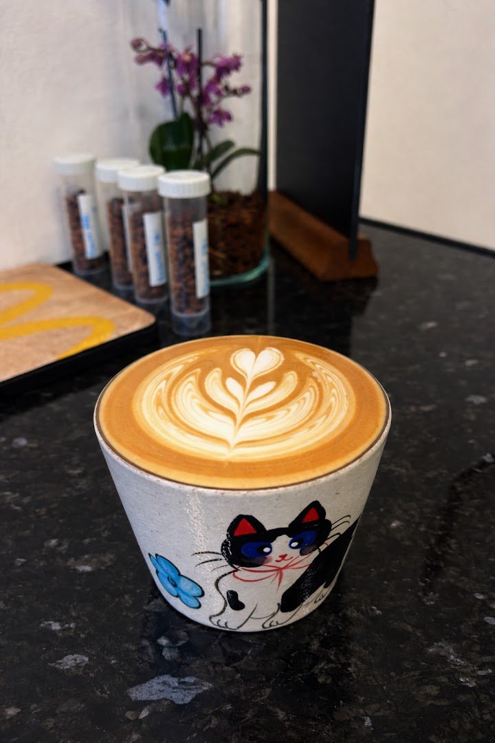 Coffee at Mukafe Studio, specialty coffee shop in Manchester