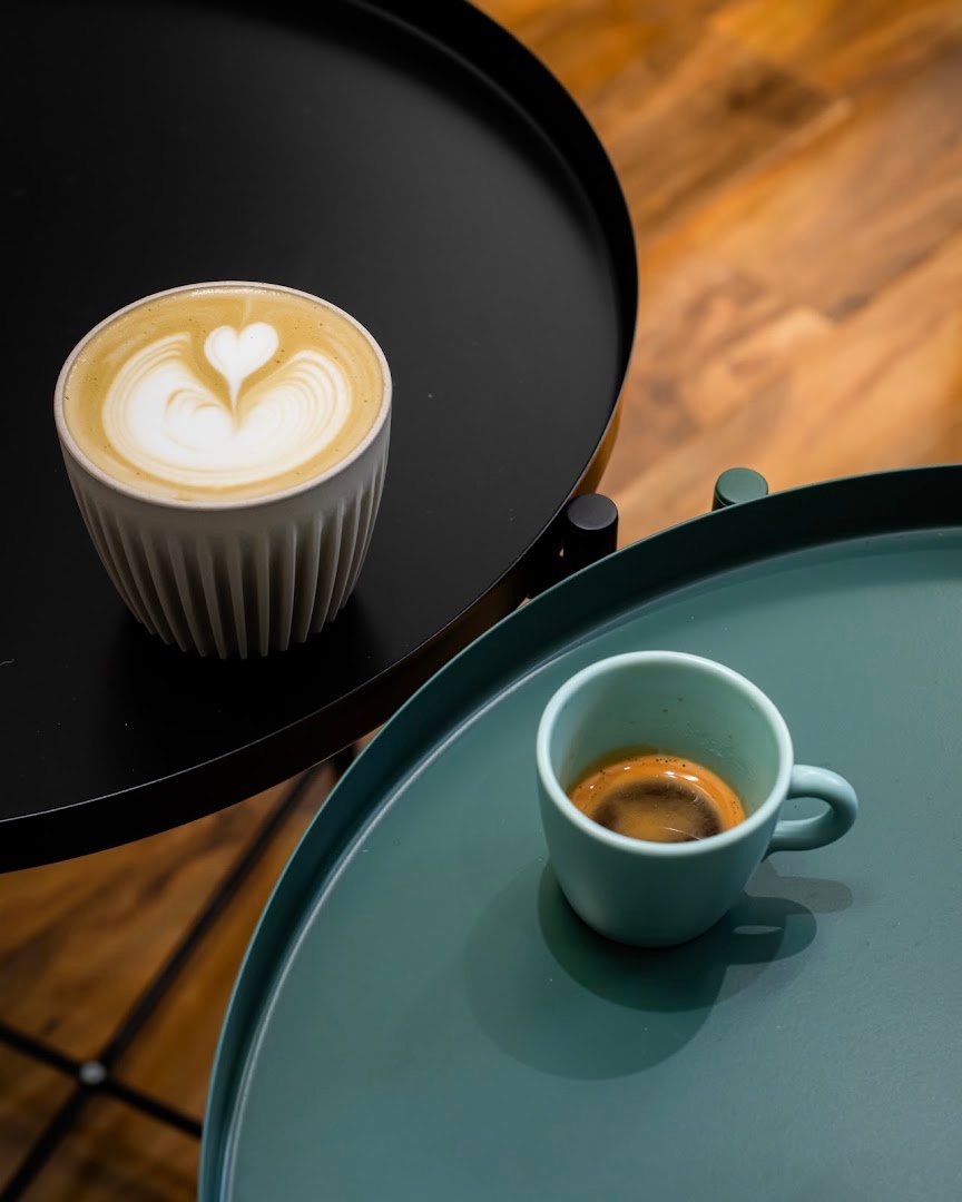 Coffee at Mukafe Studio, specialty coffee shop in Manchester