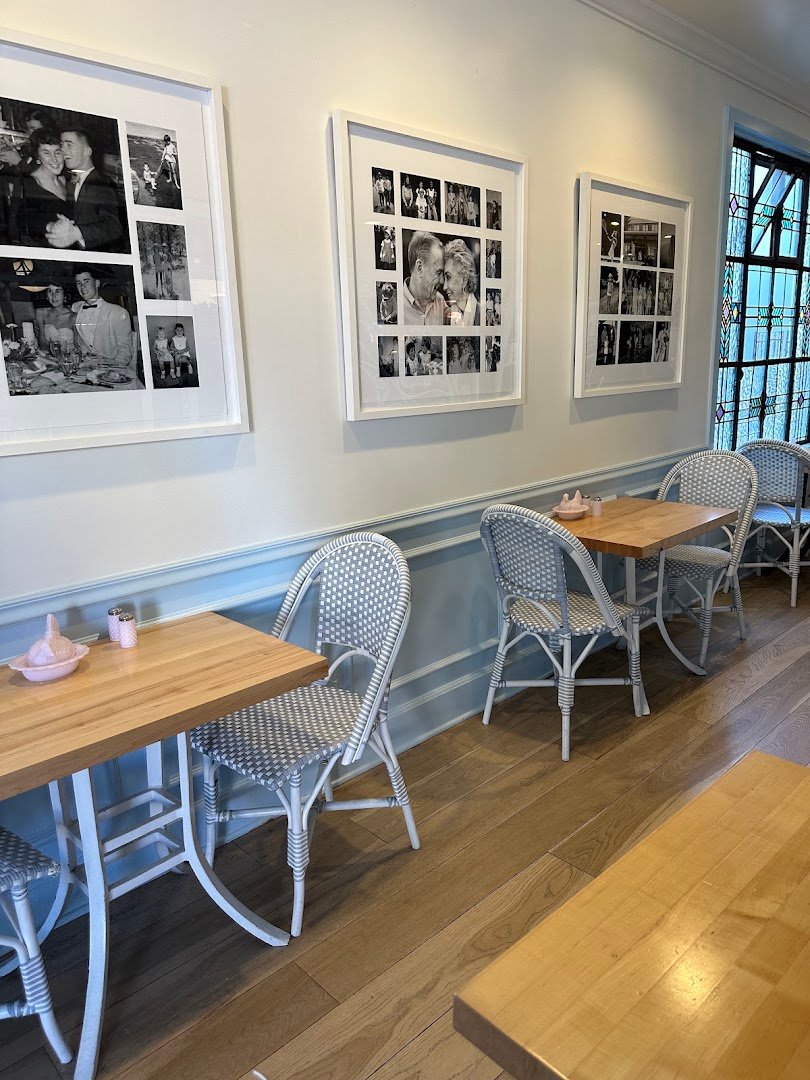 Interior of Jeannine's Restaurant & Bakery, specialty coffee shop in Santa Barbara