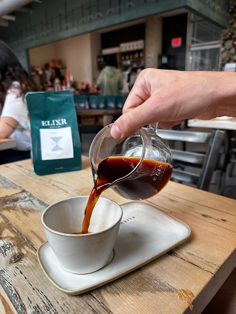 Coffee at Elixr Coffee Roasters, specialty coffee shop in Philadelphia
