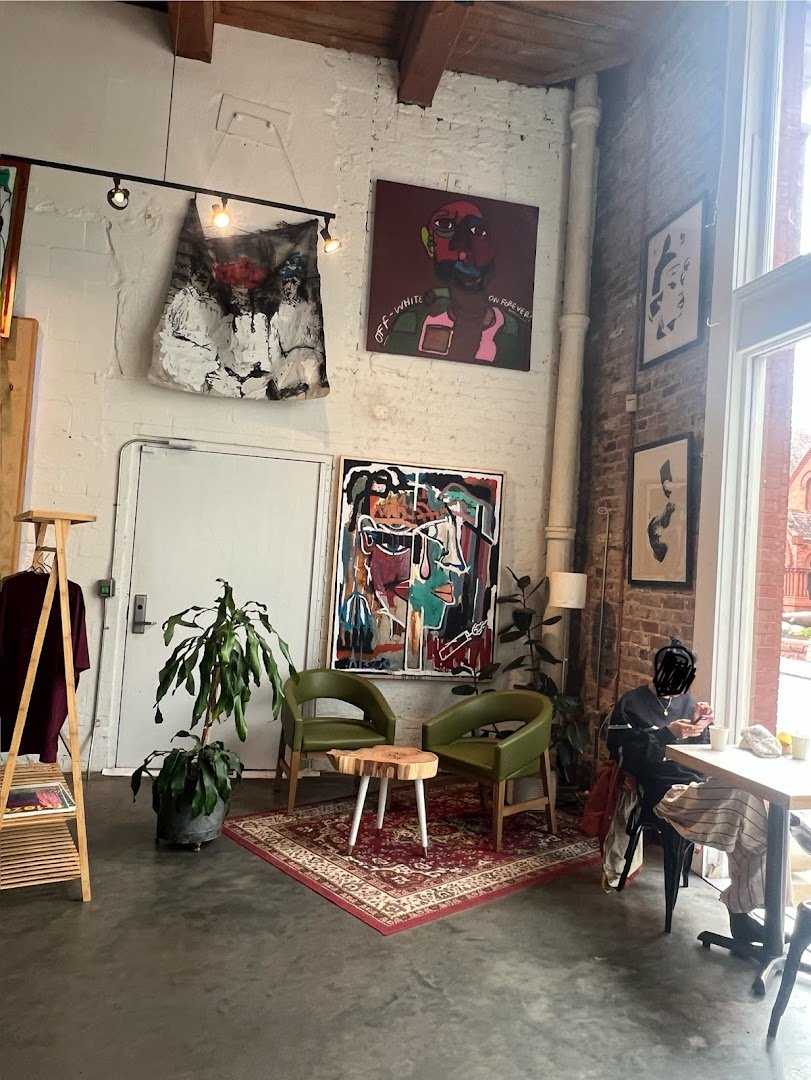 Interior of Mr Wolf Espresso, specialty coffee shop in New Orleans