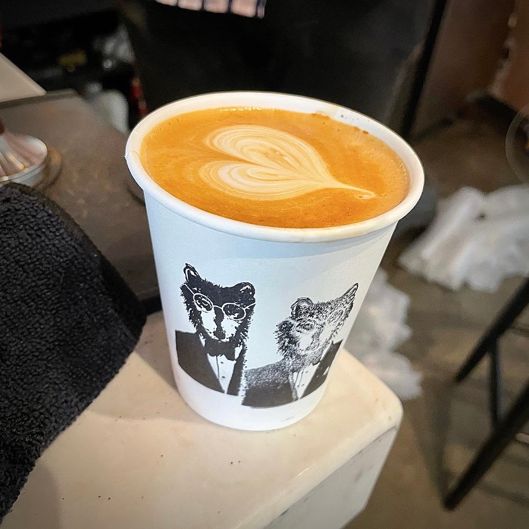 Coffee at Mr Wolf Espresso, specialty coffee shop in New Orleans