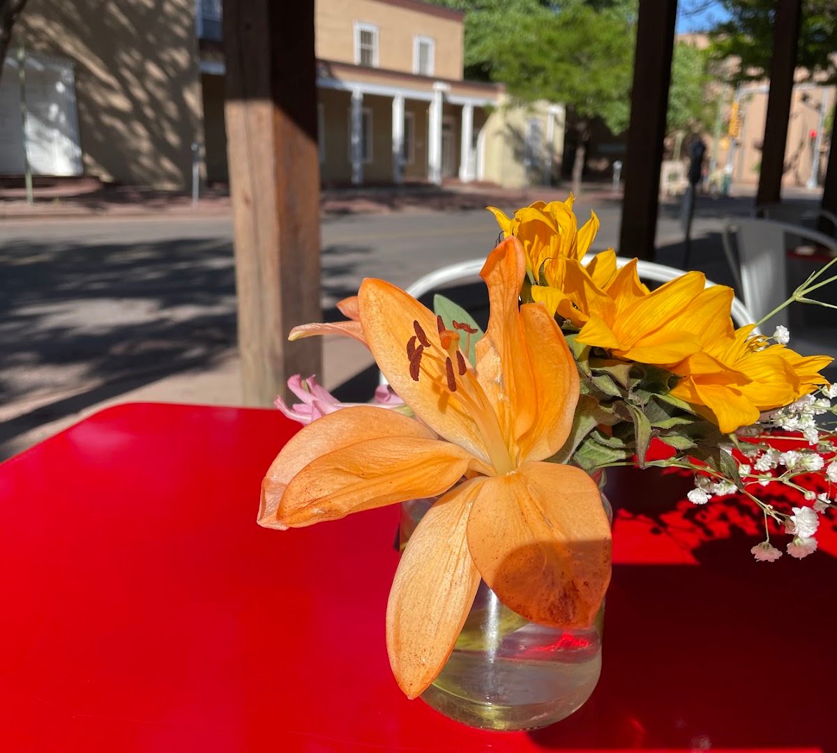 Storefront of The Mud Hut by Agapao Coffee, specialty coffee shop in Santa Fe