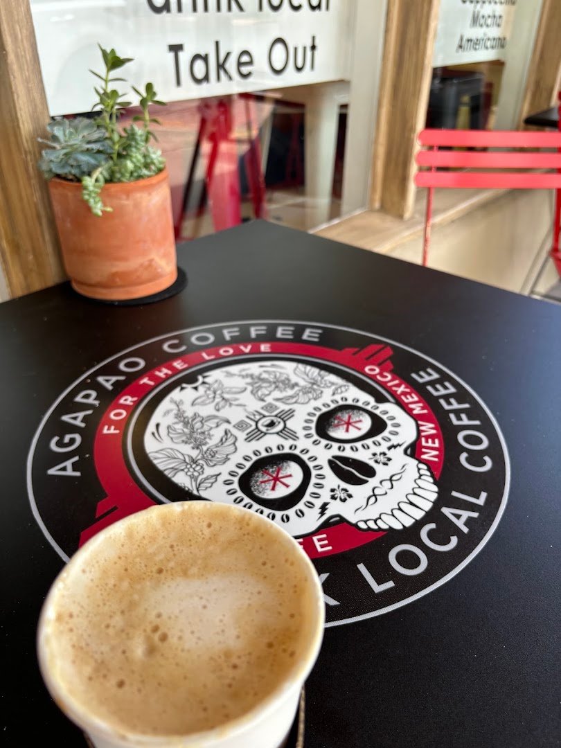 Coffee at The Mud Hut by Agapao Coffee, specialty coffee shop in Santa Fe