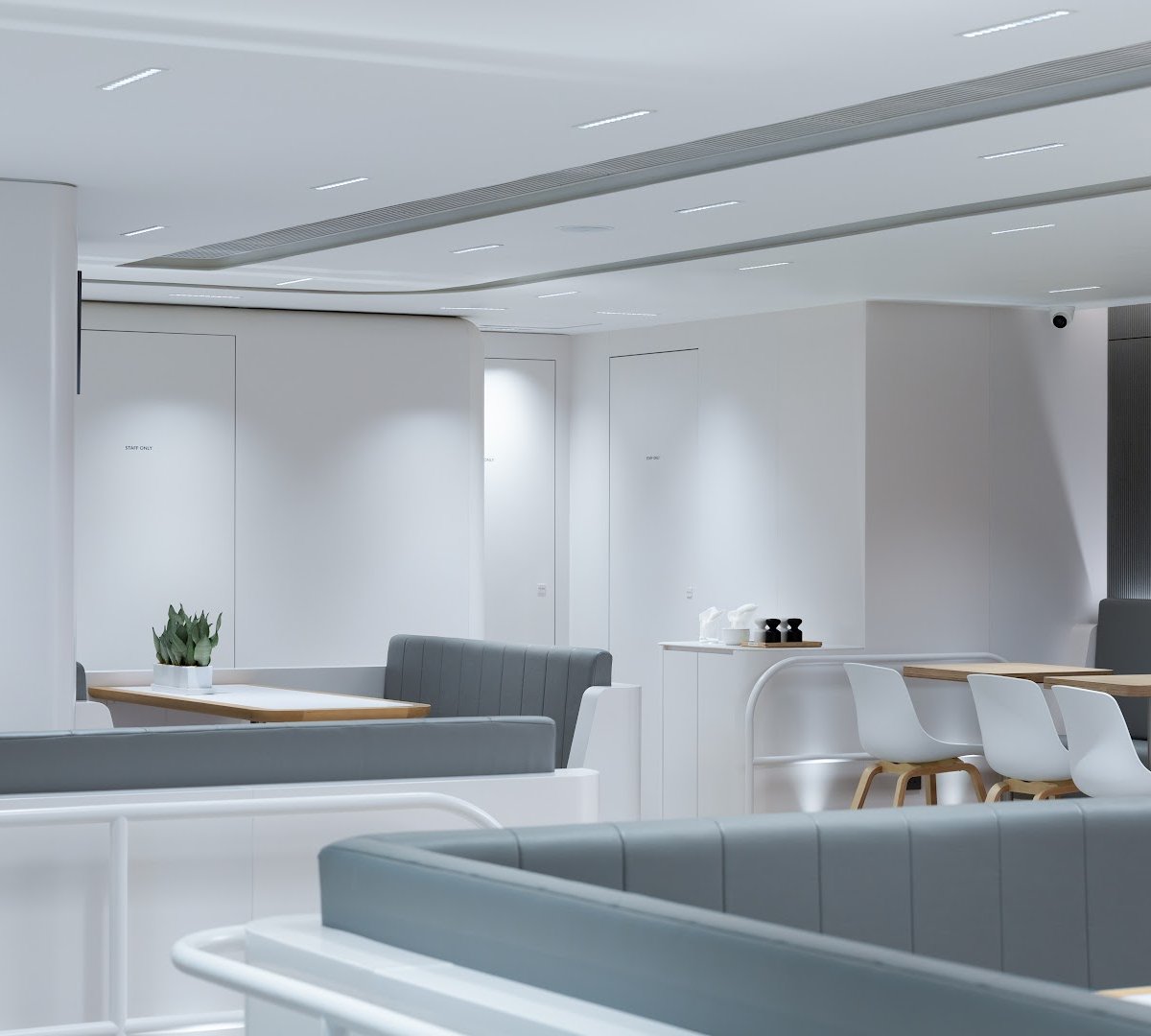Interior of noc, specialty coffee shop in Hong Kong