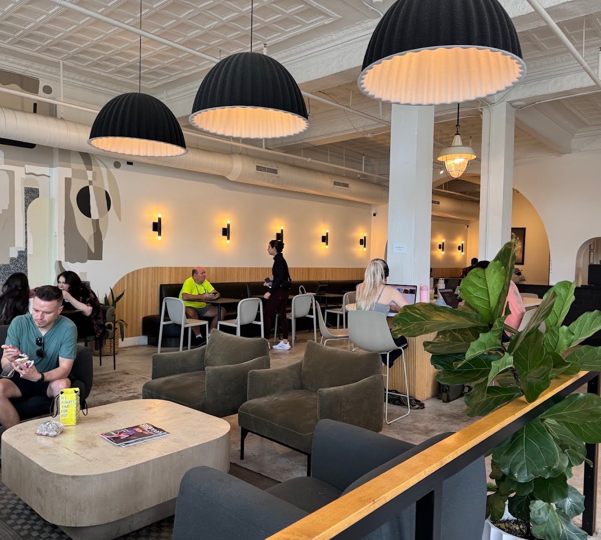 Interior of Origin Coffee Bar, specialty coffee shop in Savannah
