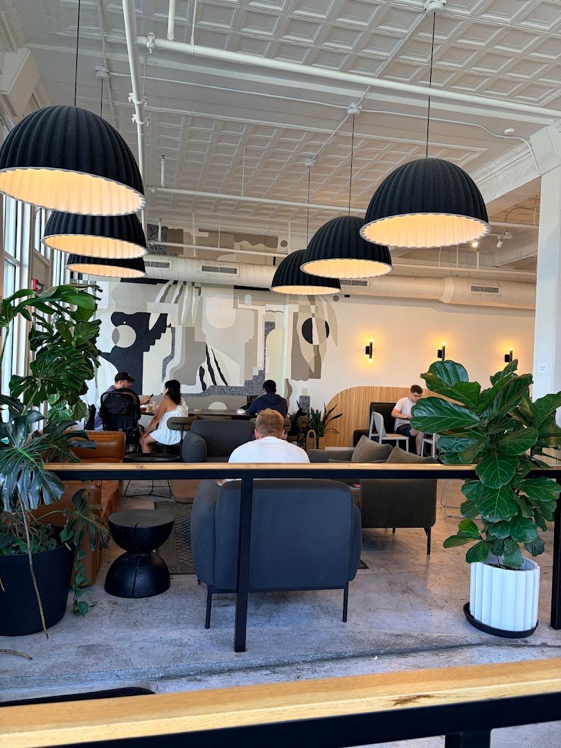 Interior of Origin Coffee Bar, specialty coffee shop in Savannah