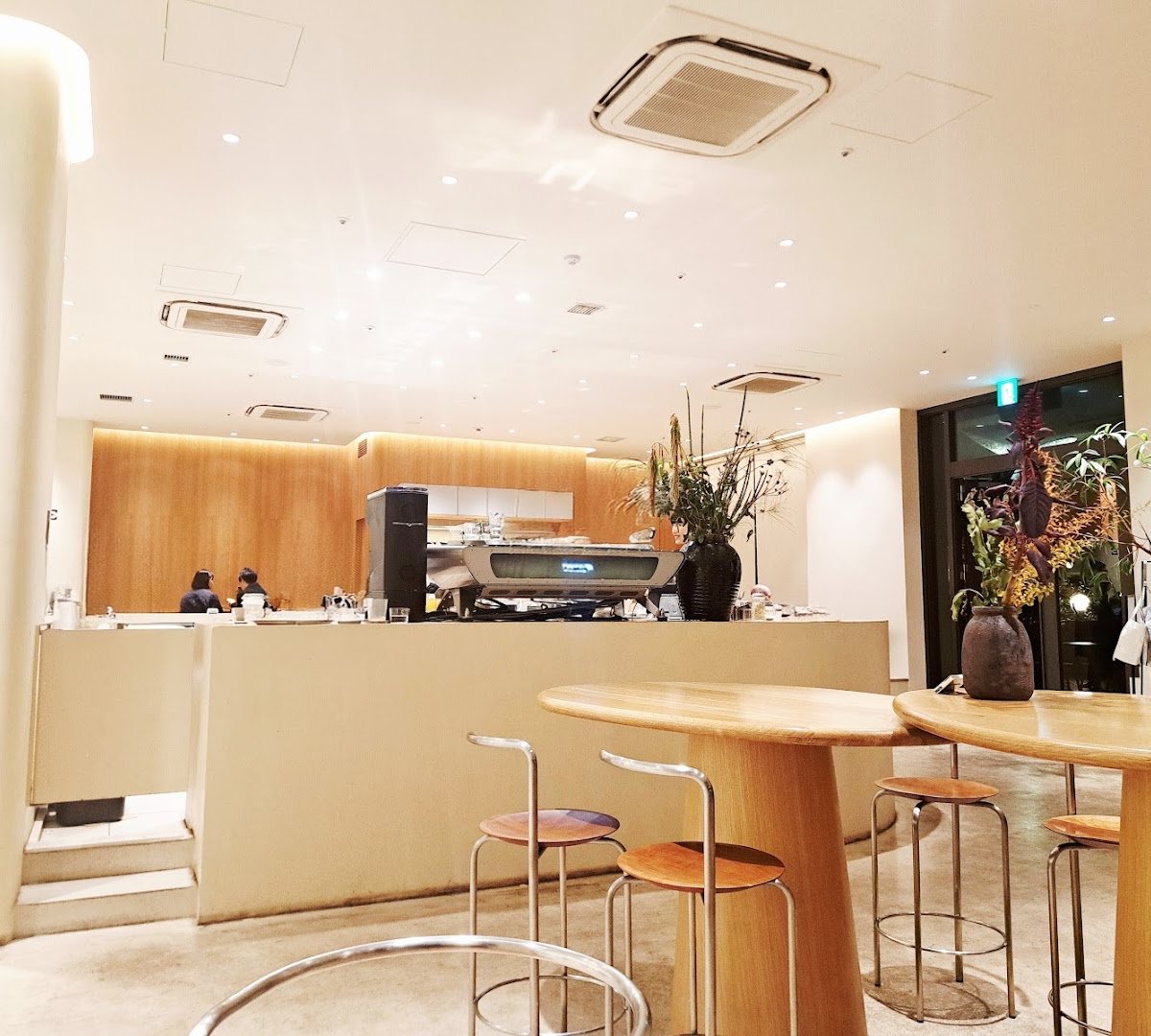 Interior of VERVE COFFEE ROASTERS, specialty coffee shop in Tokyo