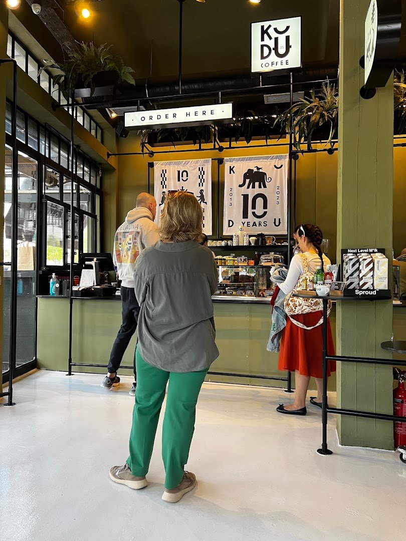 Interior of Kudu, specialty coffee shop in Athens