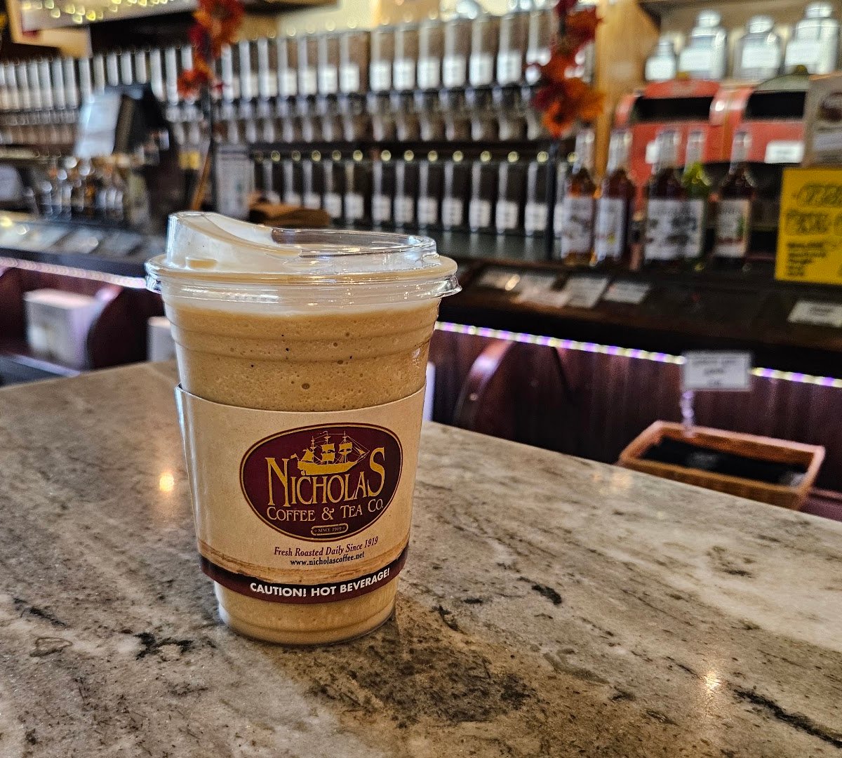 Coffee at Nicholas Coffee & Tea Co., specialty coffee shop in Pittsburgh