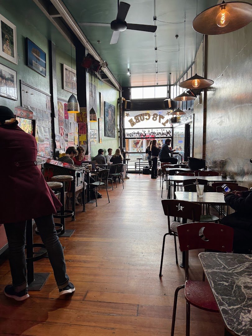 Interior of Midnight Espresso, specialty coffee shop in Wellington
